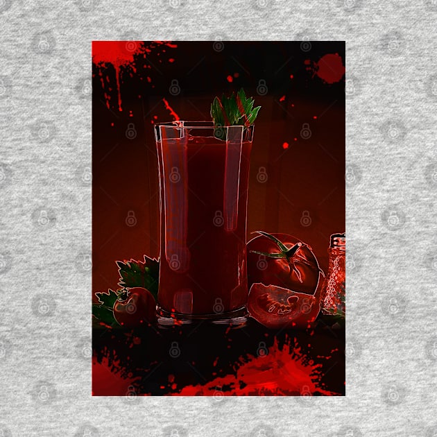 Appetizing tomato juice by CatCoconut-Art